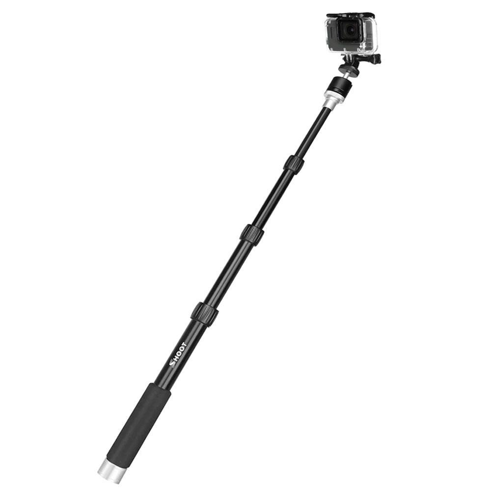 Shoot® Ball Head Aluminium Selfiestang til GoPro (37-96 cm)-Stenger-GoPro-Proutstyr.no