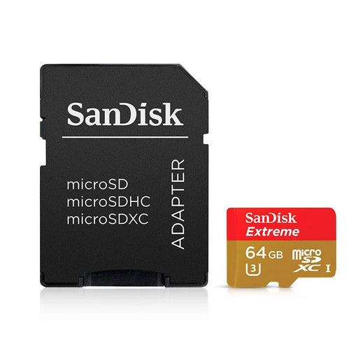 SanDisk® Minnekort MicroSDXC Extreme 64GB 160MB/s UHS-I V30-Minnekort-GoPro-Proutstyr.no